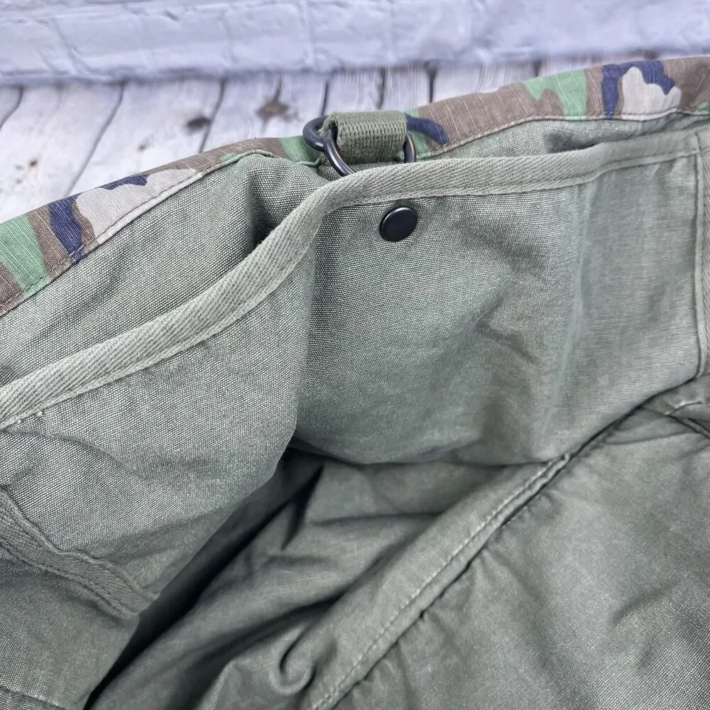 Ralph Lauren Denim & Supply Camo Canvas Military Tote Messenger Bag RipStop